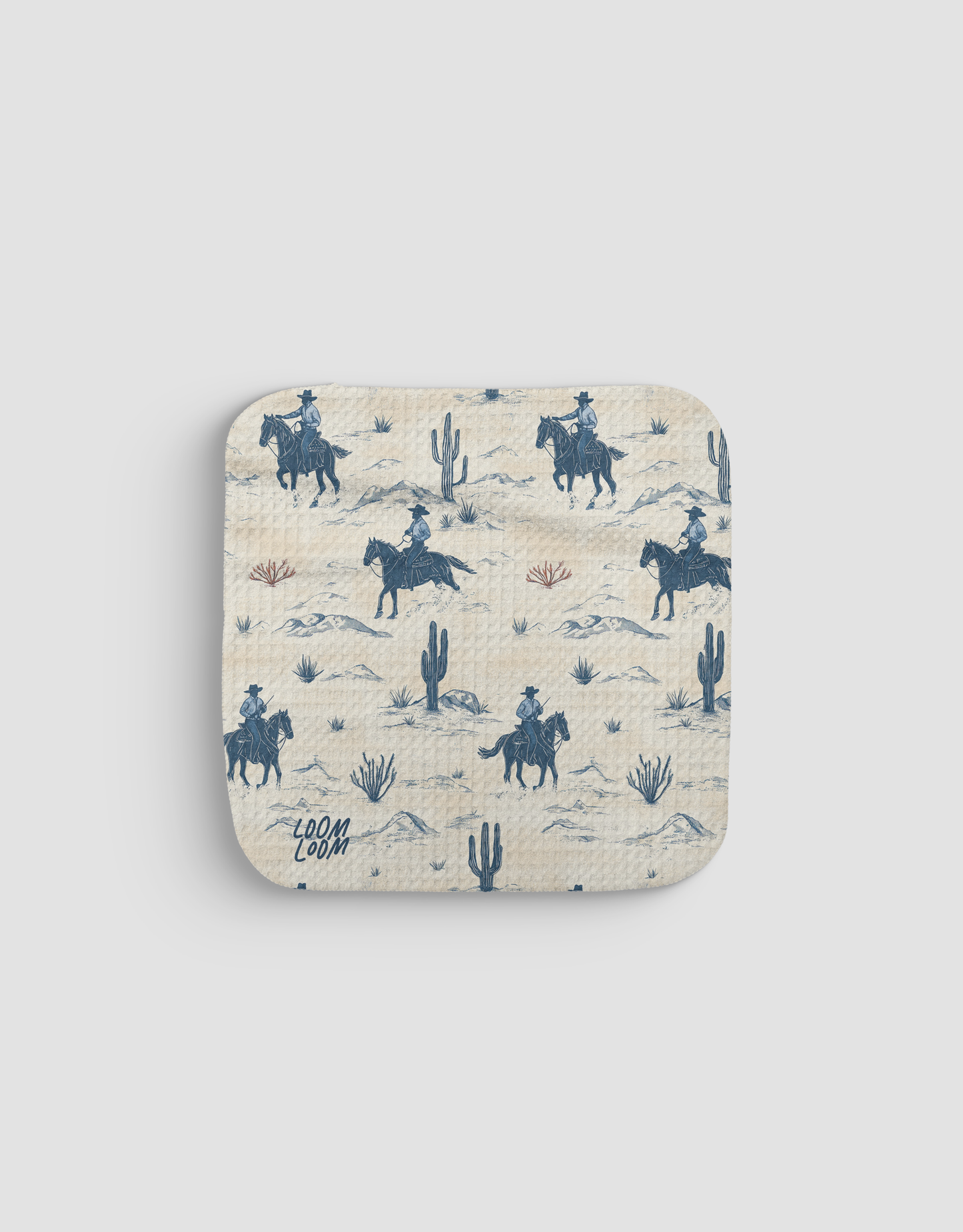 Cowboy Blues Dishcloth
