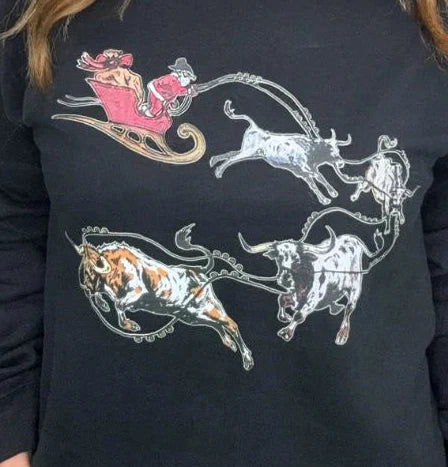 SANTA'S CATTLE DRIVE PULLOVER