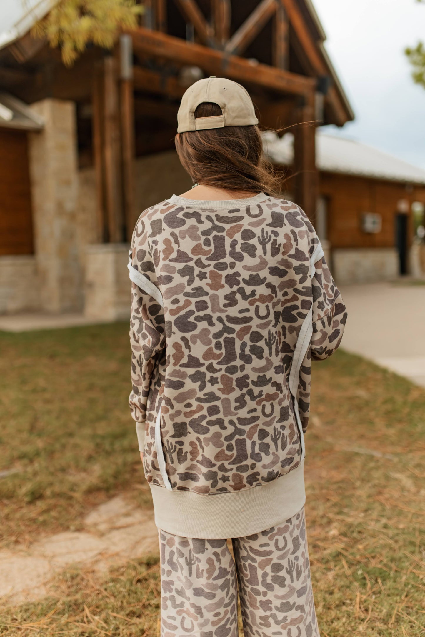 WESTERN CAMO SWEAT SET