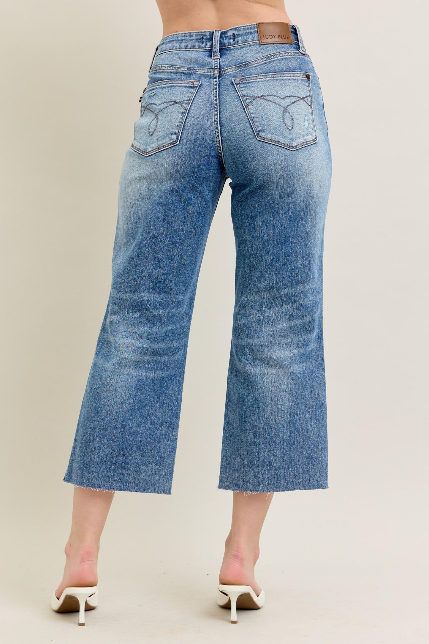 Medium Wash Hem Crop JB Jeans