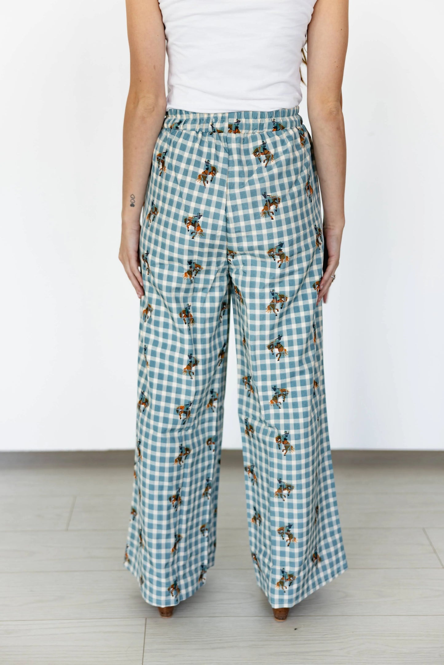GINGHAM HORSE PANT