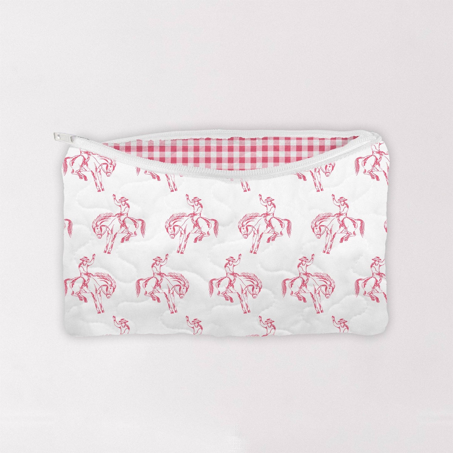 Koda Rider Icon Fuchsia Quilted Makeup Bag