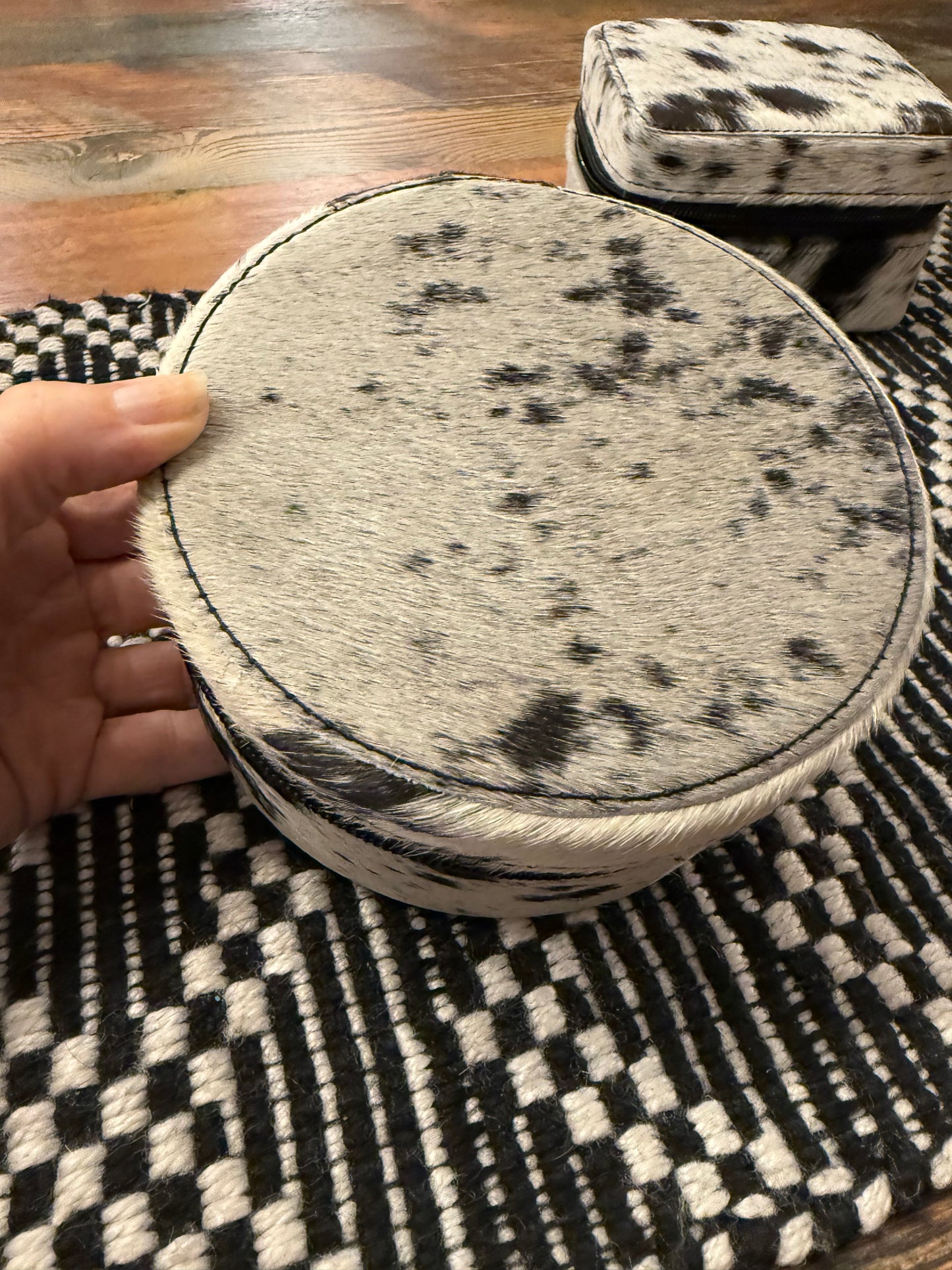 Cowhide Jewelry Box