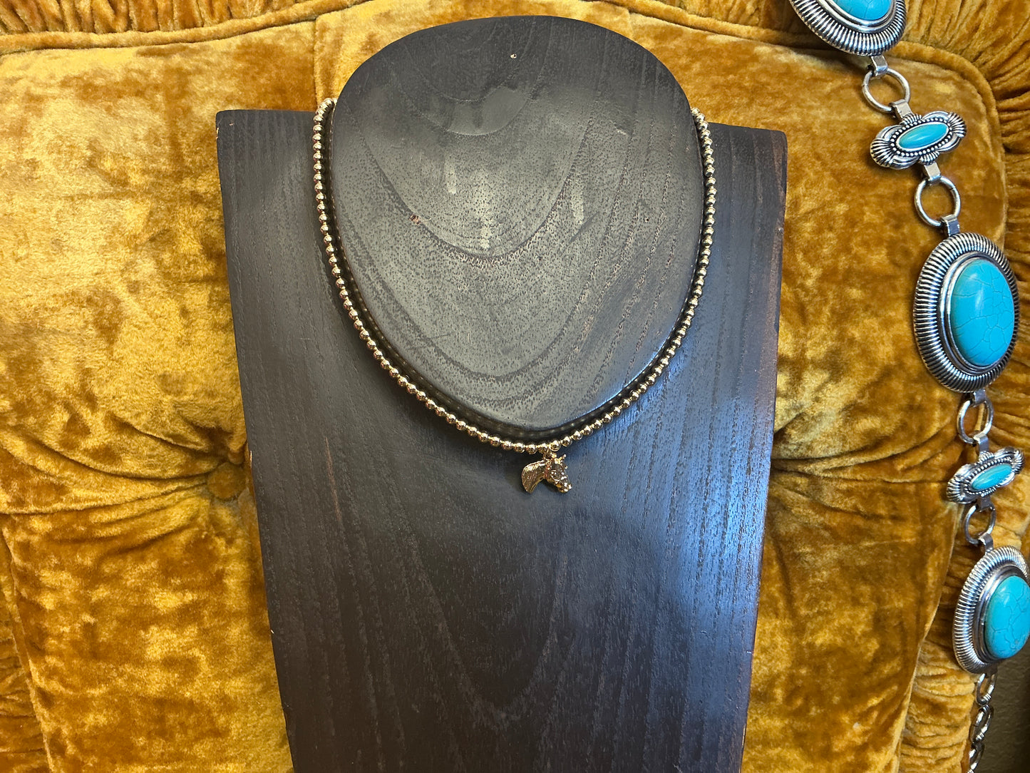Hallie Horse Necklace