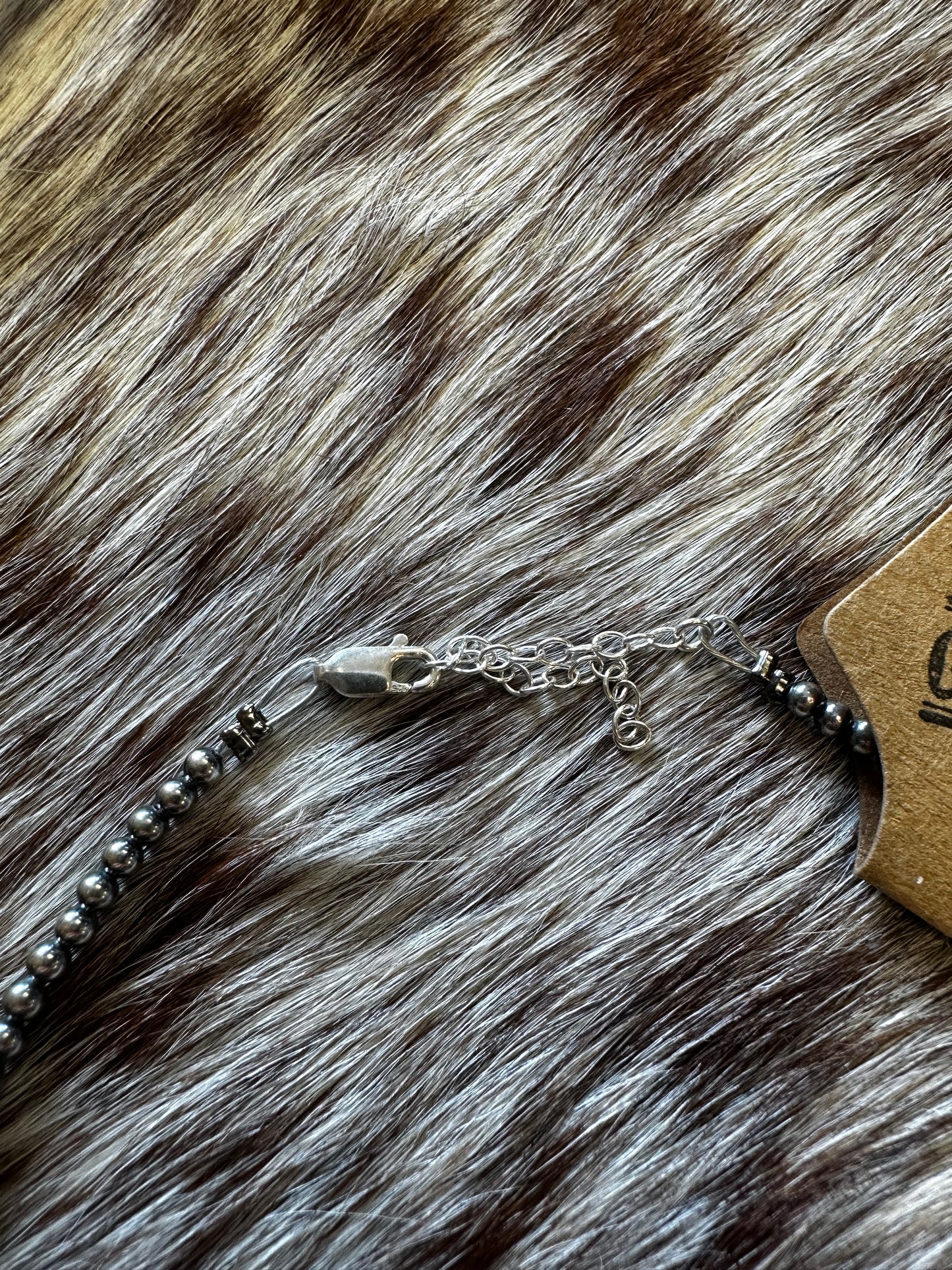 5 turquoise choker and Sterling Silver Pearls