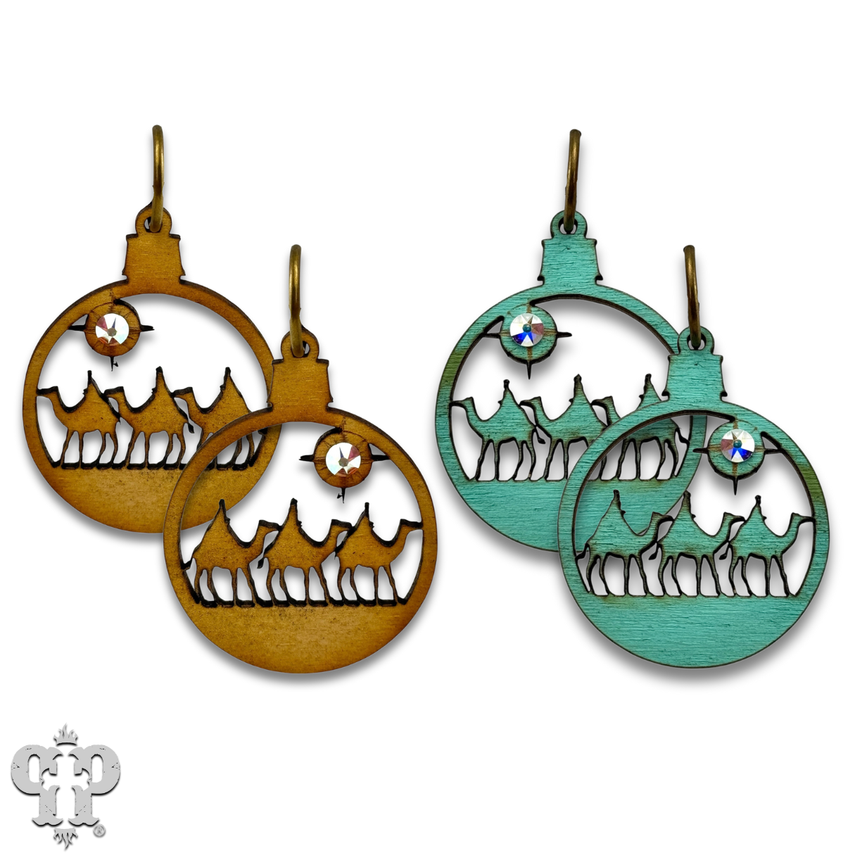 Wiseman earring with Austrian crystal