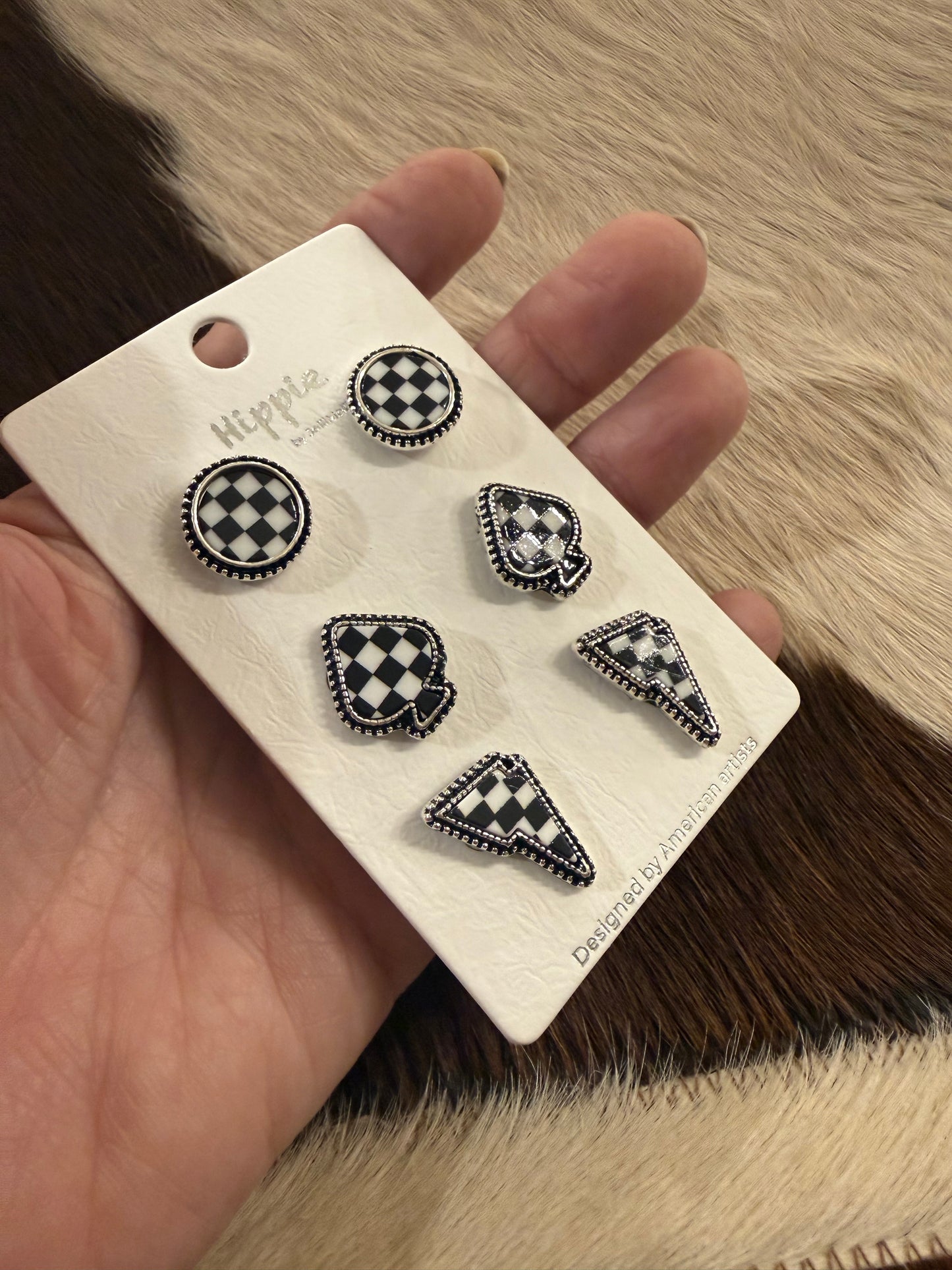 Checks Galore Earring Set