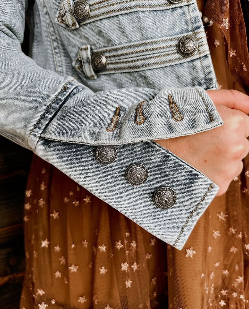 JUNK GYPSY DENIM MILITARY JACKET