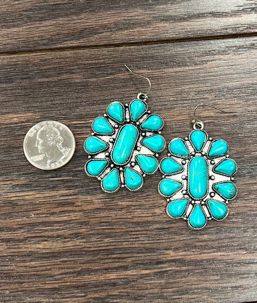 720477, Navajo Turquoise Earrings