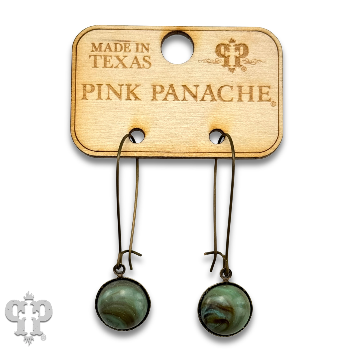 Turquoise cabochon earring