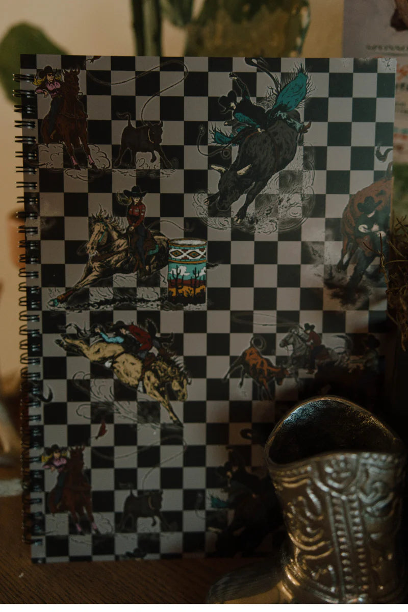 CHECKERED RODEO LARGE
NOTEBOOK