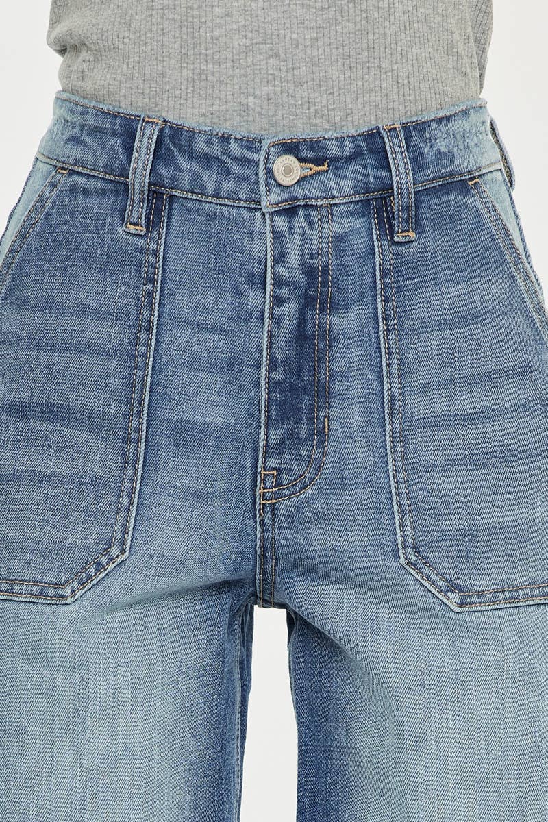 90’S BOYFRIEND DENIM BERMUDA SHORTS - KANCAN