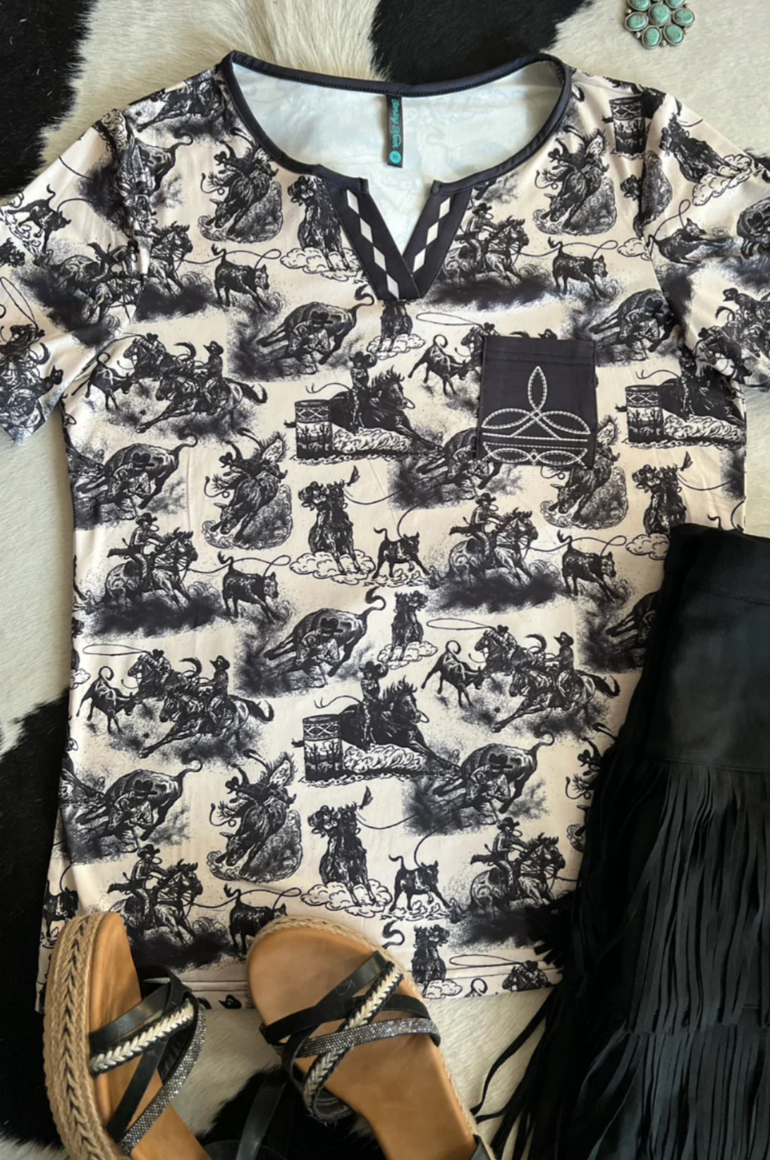 Rodeo Road Bootstitch Top