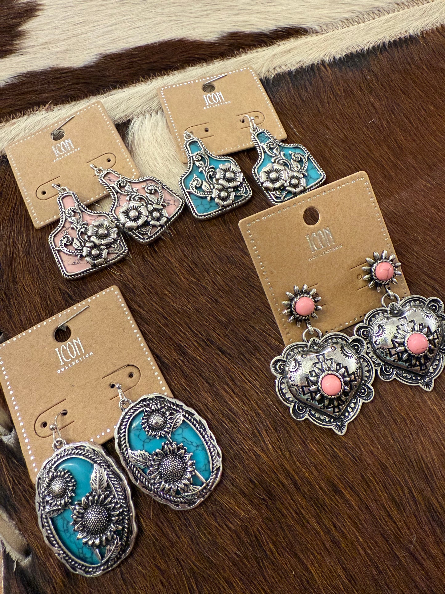 Rustic Flower Earrings