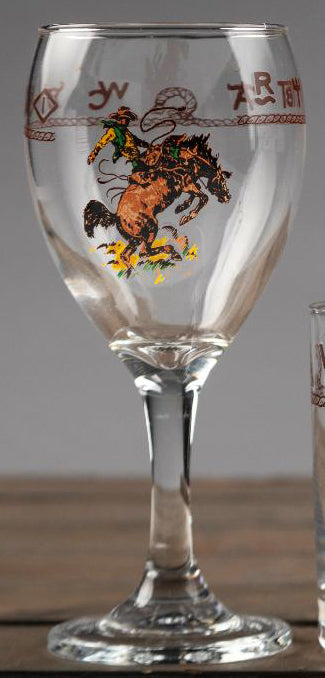 Bronco Wine Glasses