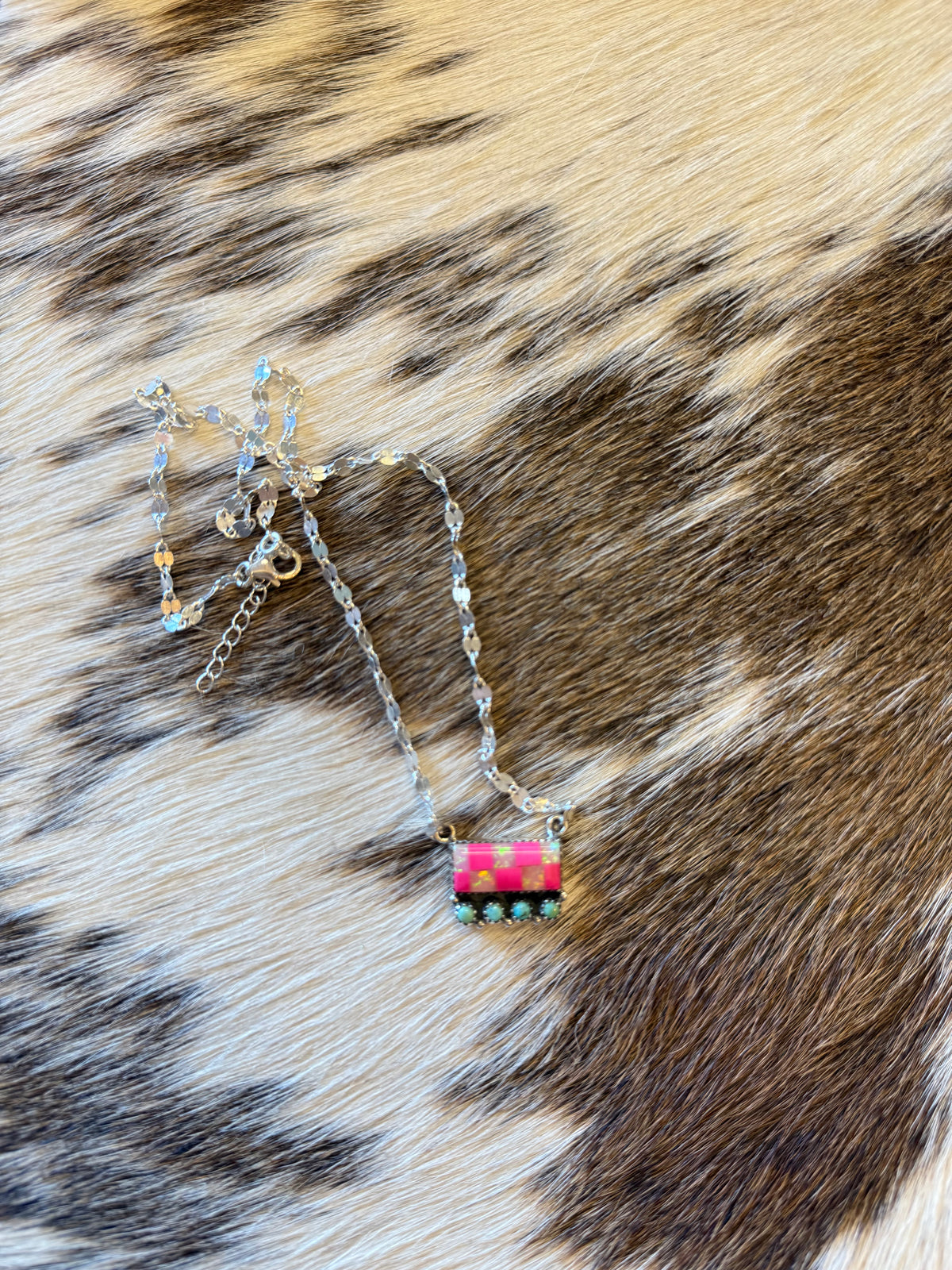 Pink Rodeo Darling Sterling Silver Necklace 💗