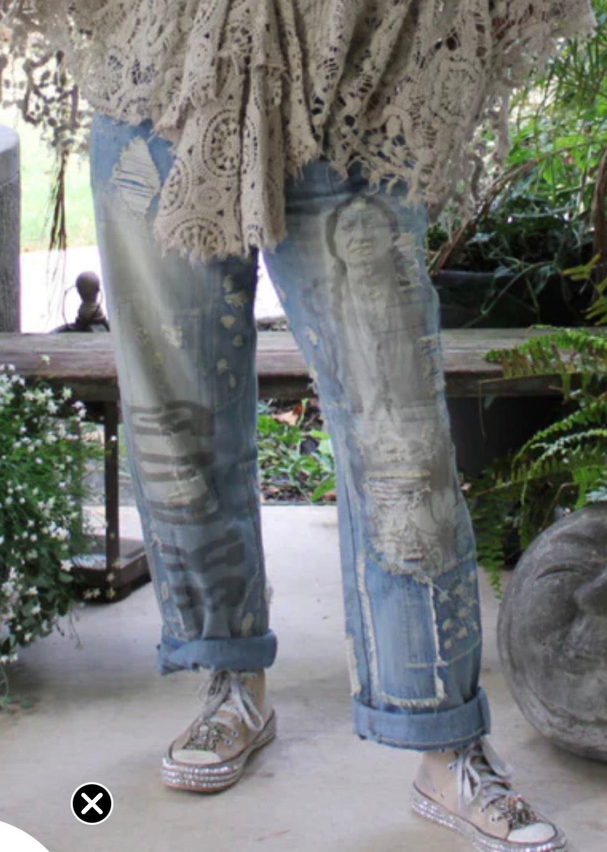 Peace And Love Jeans- Brave Heart