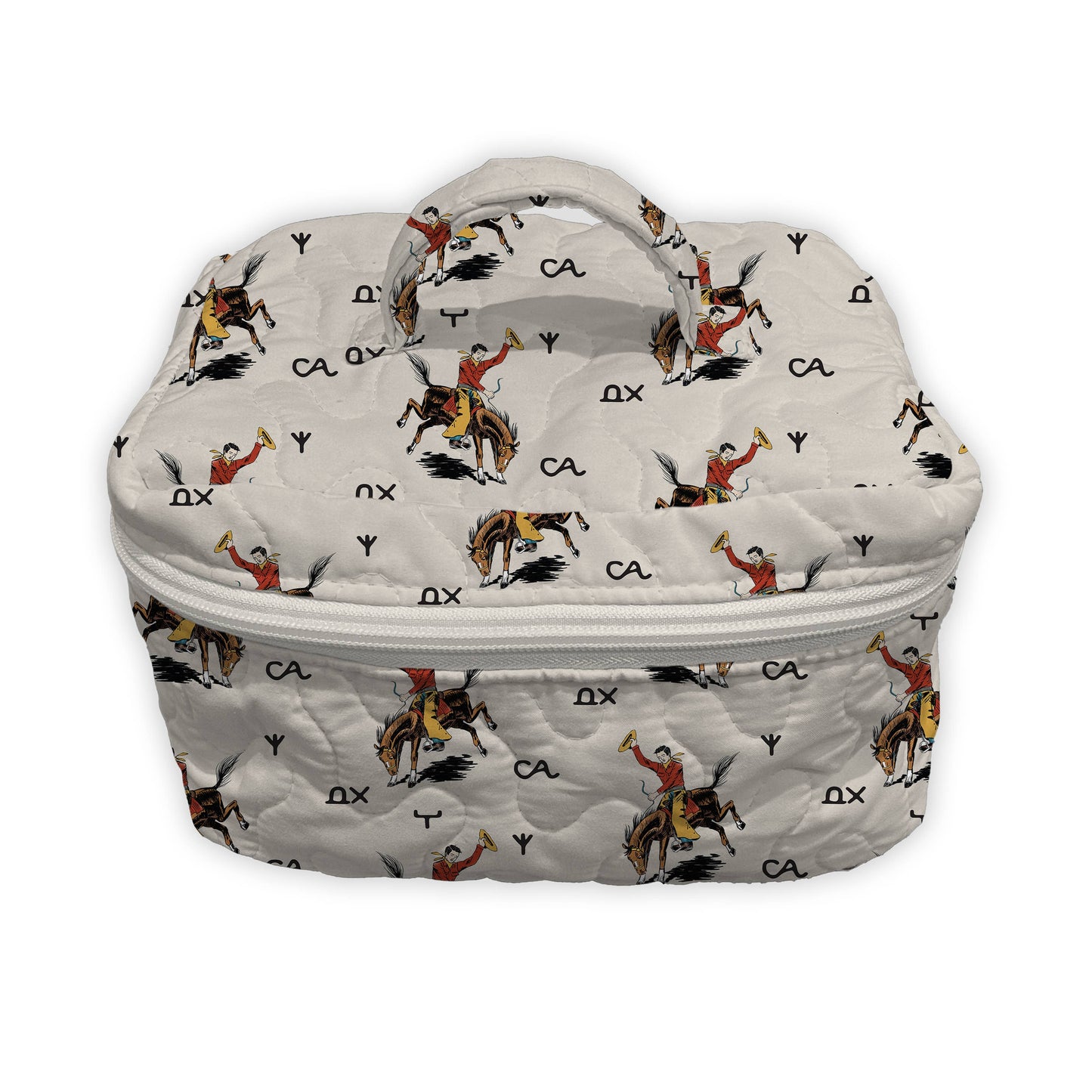 Lazy J Linen Quilted Travel Case