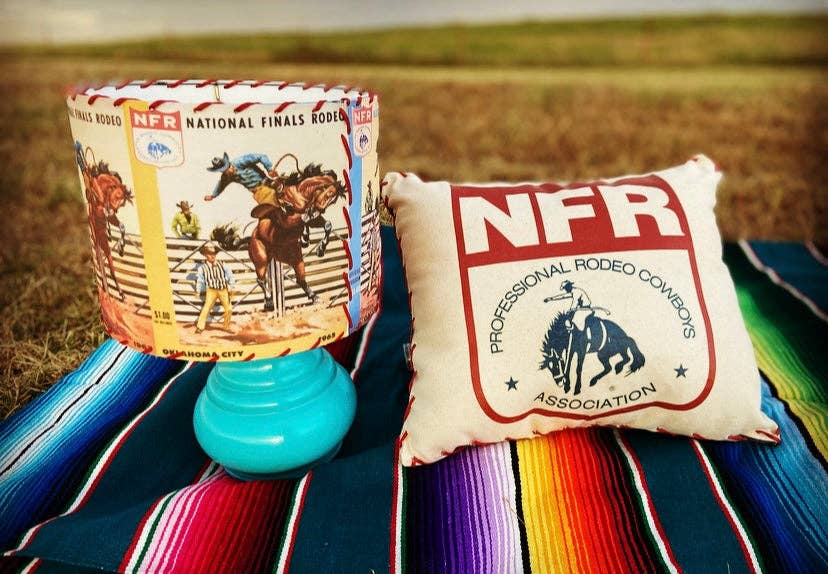 Lampshade Vintage NFR Program Medium 11-inch