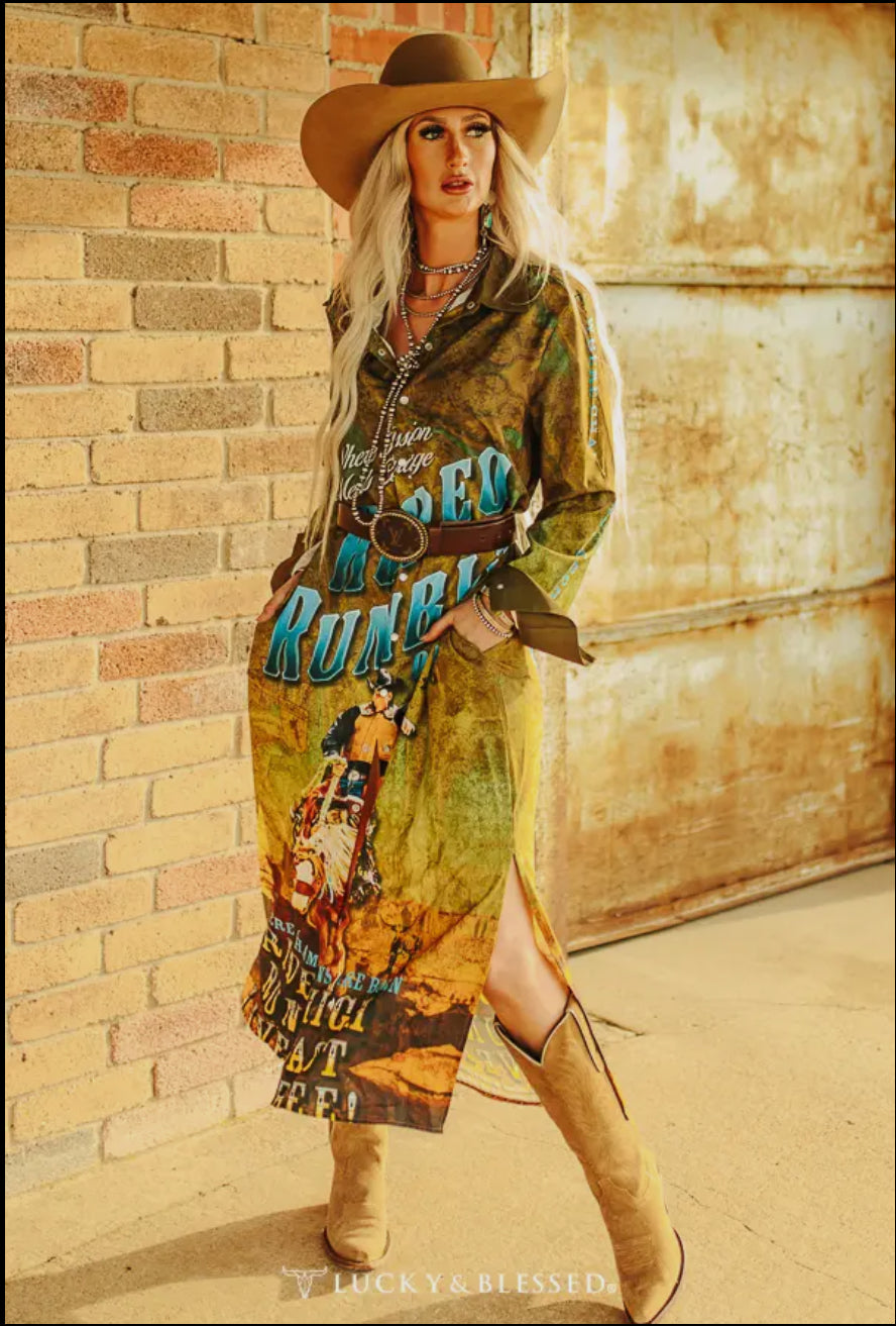 mustard yellow button down dress Mustard Rodeo Rumble Button Down Maxi Shirt Dress