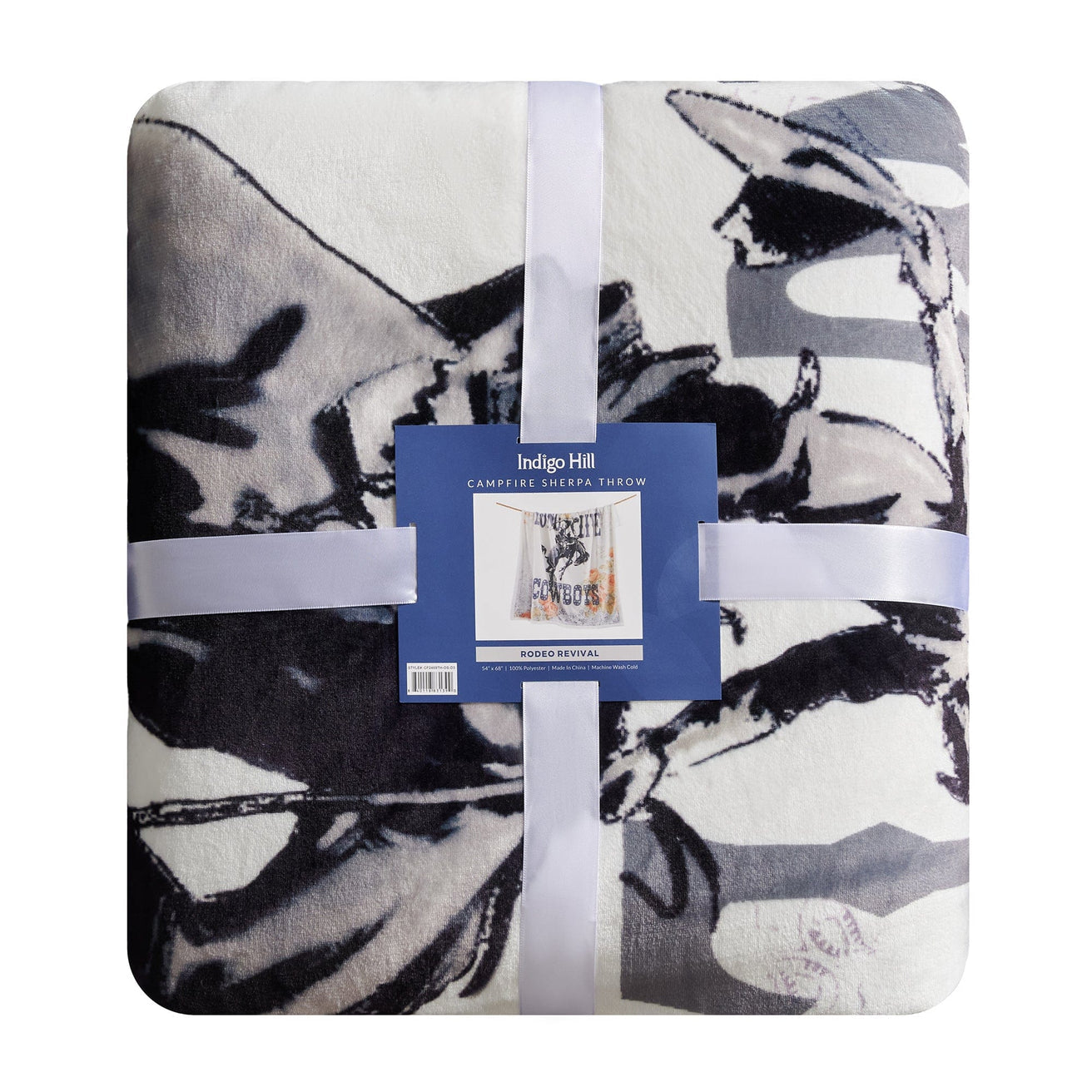 Long Live Cowboys Sherpa Throw