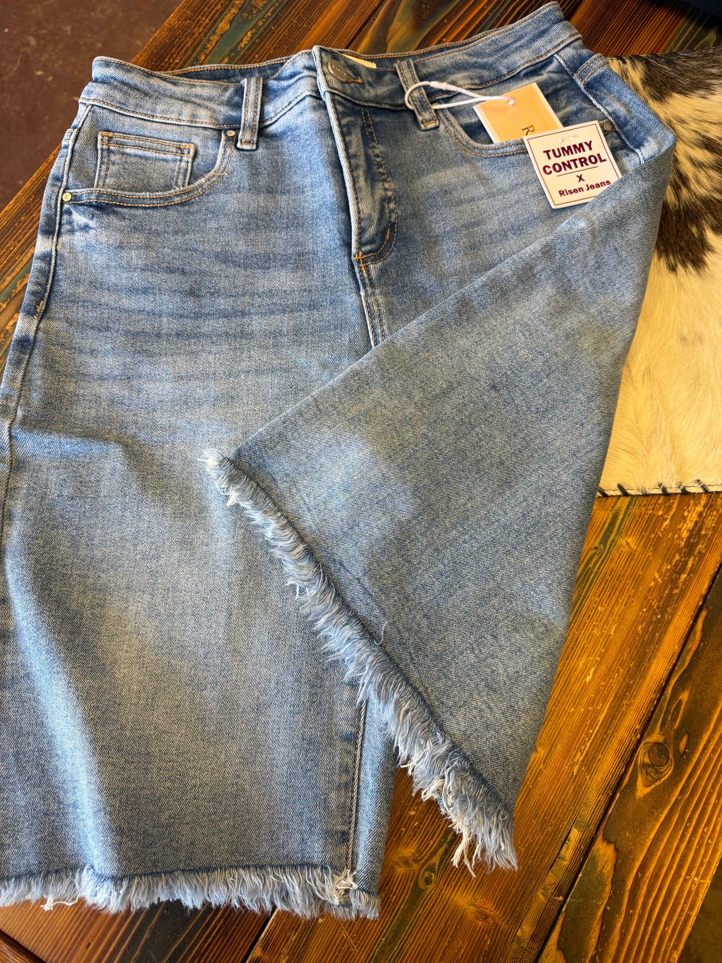 Risen Tummy Control Slouchy Bermuda Shorts