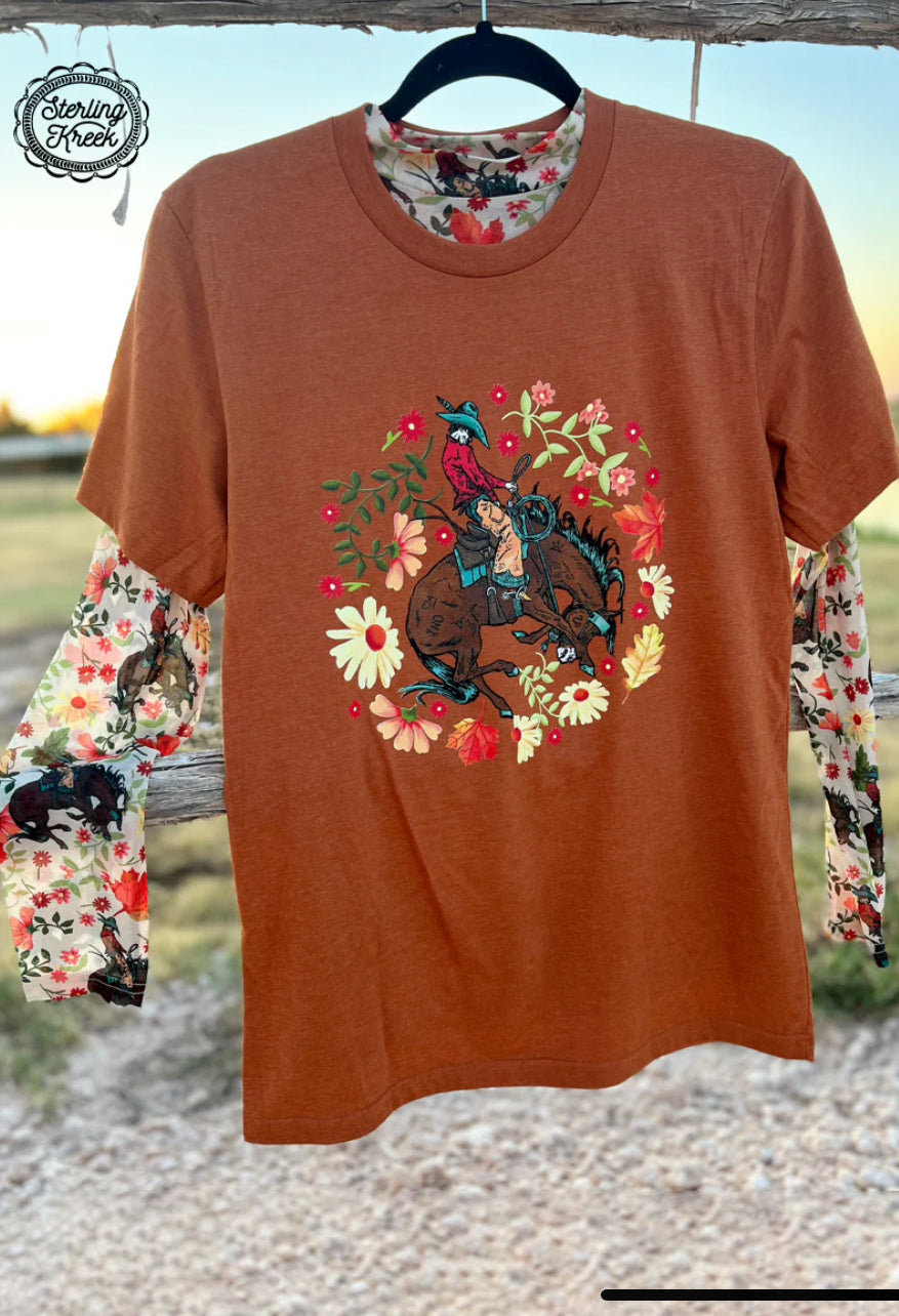 Somewhere South Bronc Tee