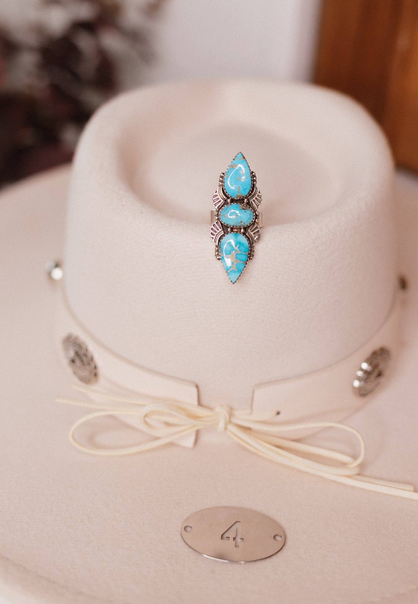 Turquoise Slab Ring