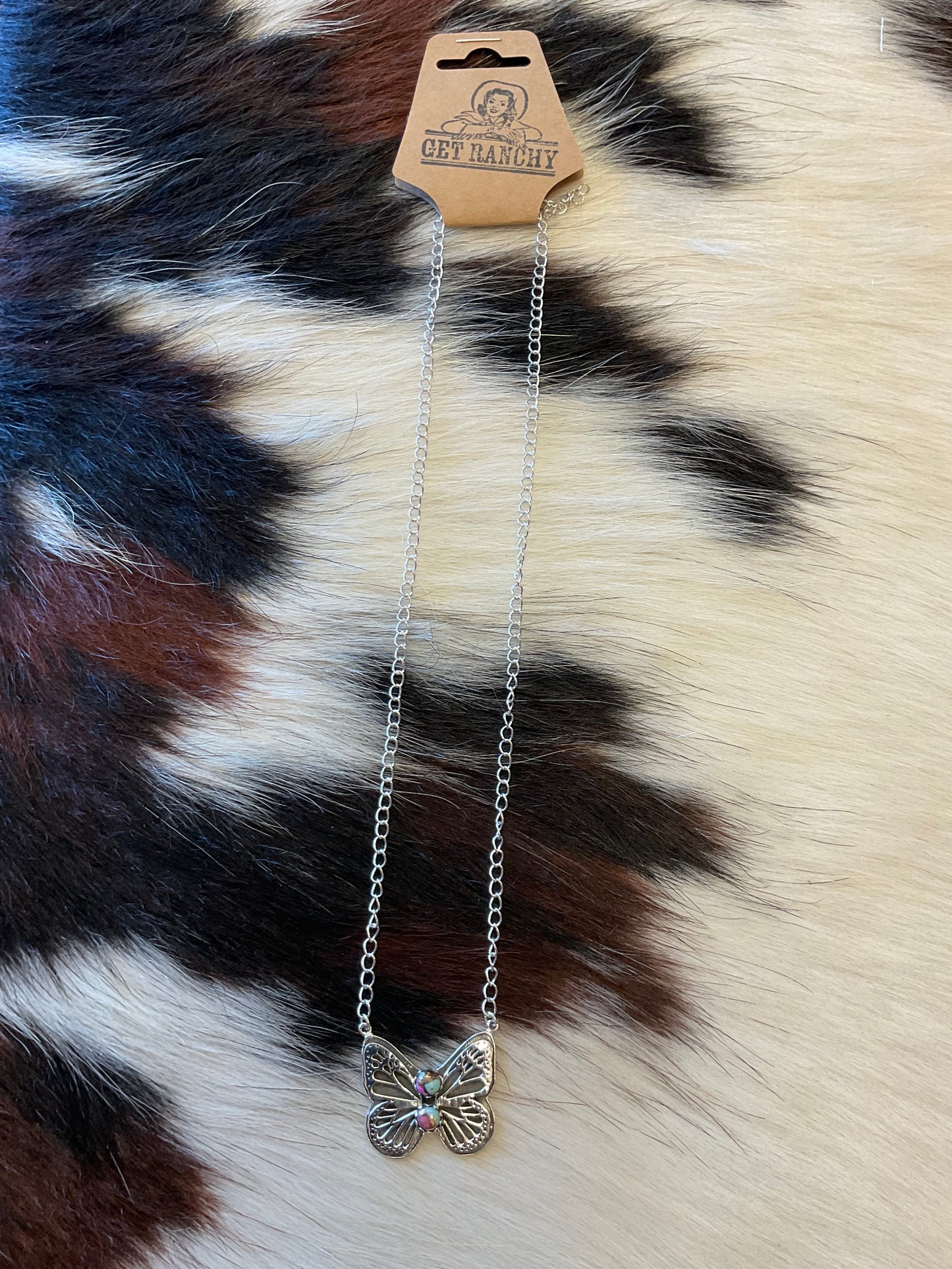 Handmade Sterling Silver Peacock Dahlia, Dahlia Rose, Cotton Candy Turquoise Necklace with Signed Nizhoni