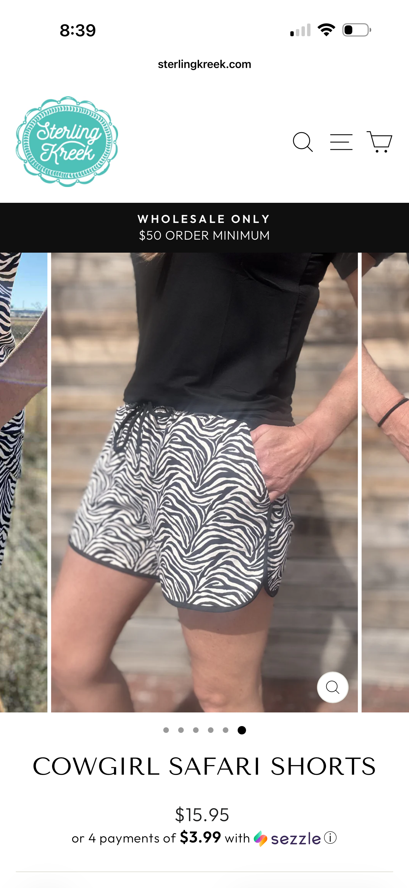 Cowgirl Safari Shorts