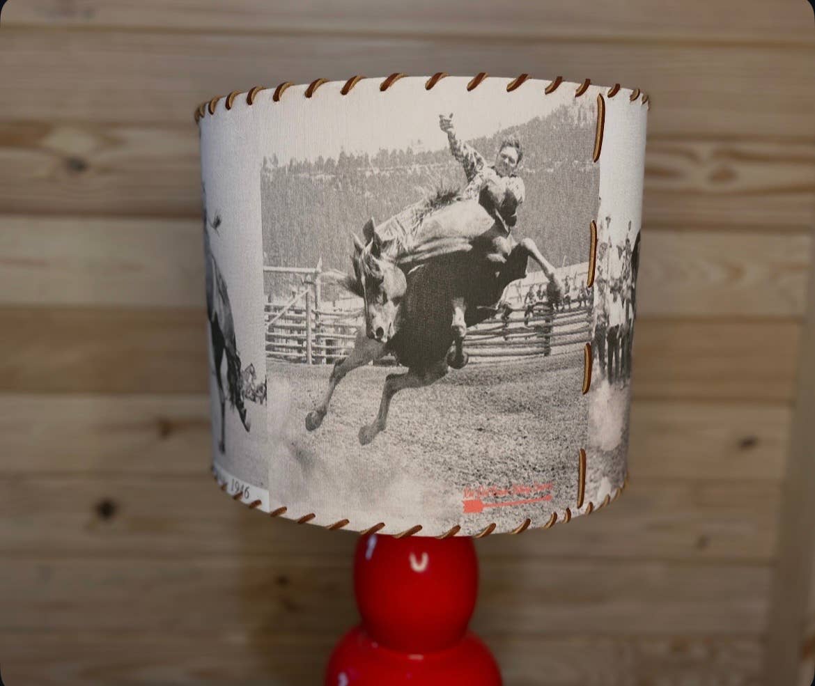 Lampshade Born to Buck Legend Bronc Rider