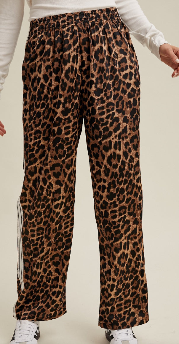 Lasso Leopard Lace Trim Pants