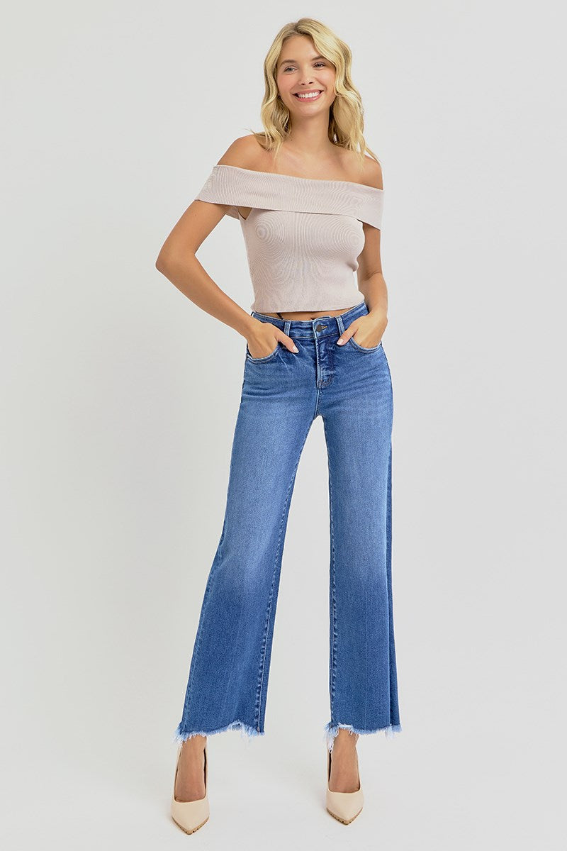 Risen Tummy Control Straight Jeans