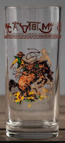 Bronco Tea Glass