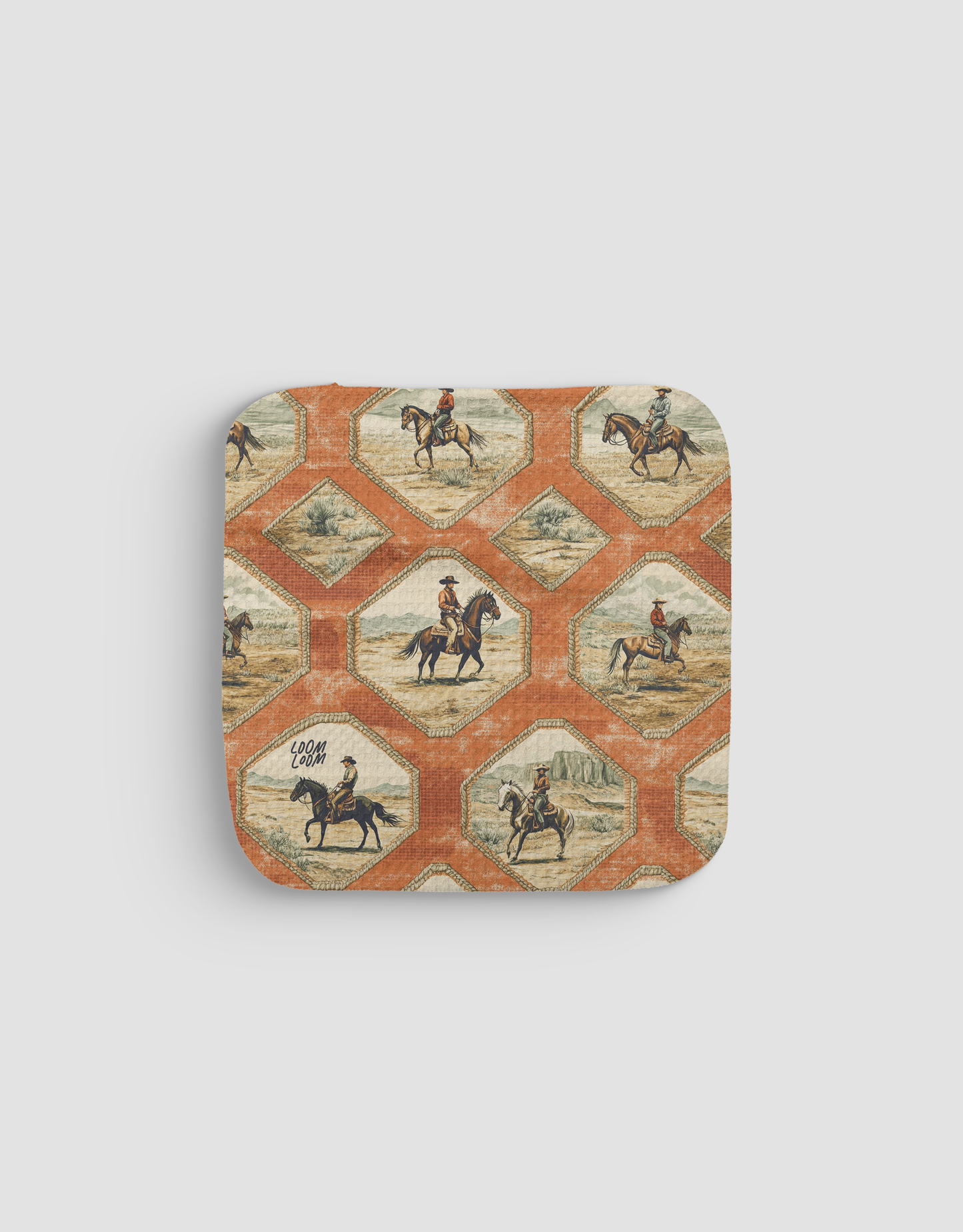 Cowboy Frames Dishcloth