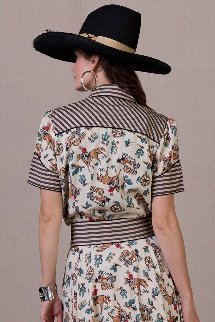 Double D Hardcore Western Top