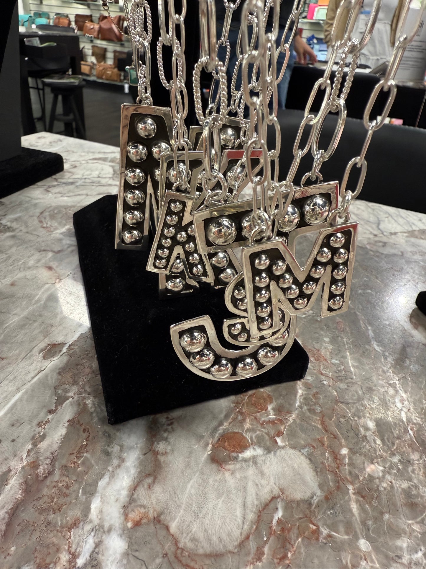 ‼️‼️PREORDER‼️‼️ Sterling Ball Initial Necklace - 2 Sizes