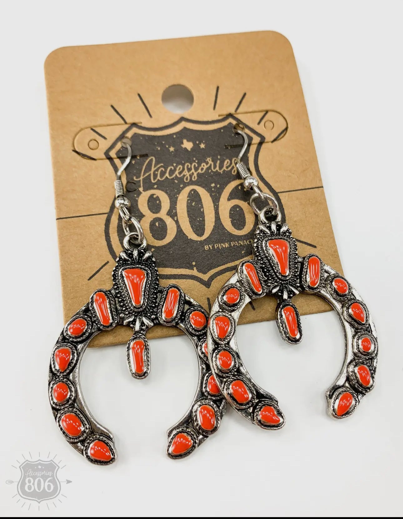 Red Squash Blossom Earring