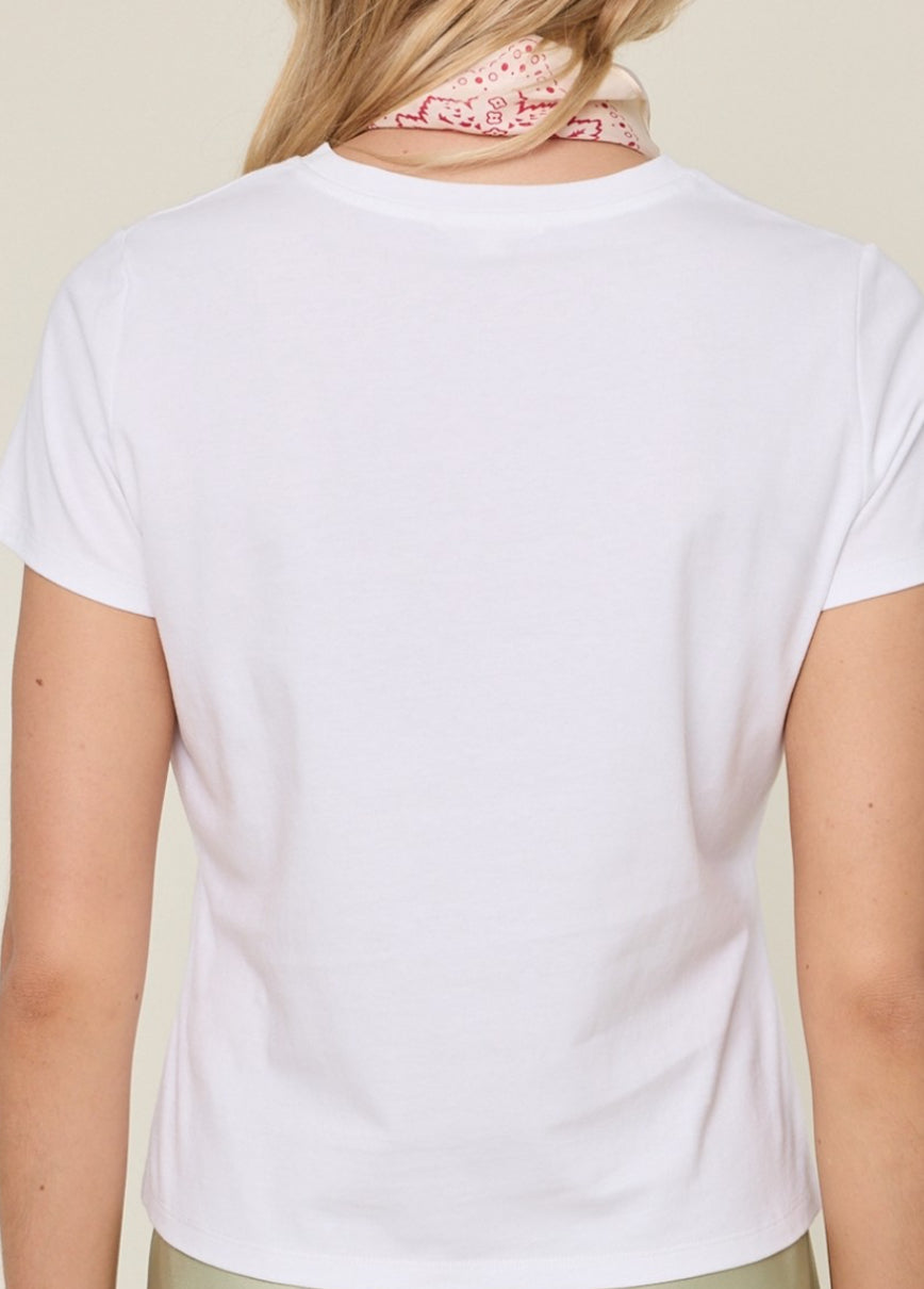 Giddy Up Embroidered Tee