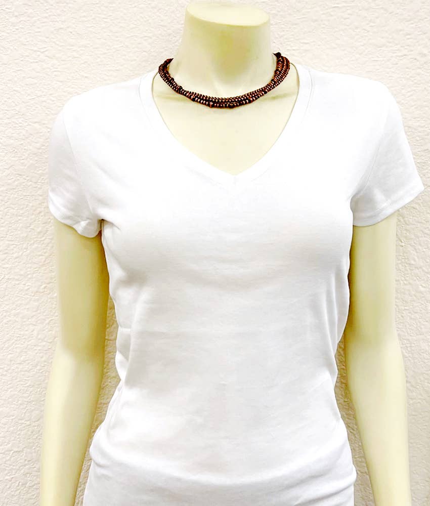 Blanco Handmade Copper Navajo Bead Necklace