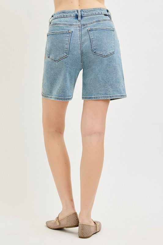 Slouchy Floral Print Jorts