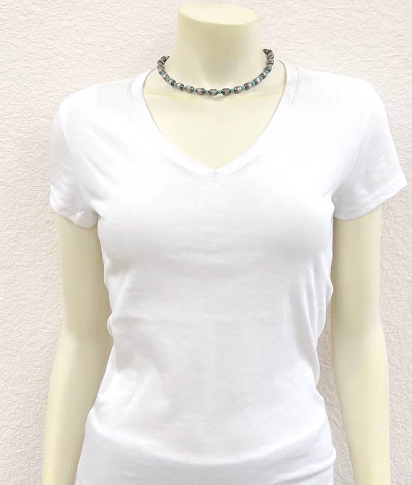 Oval Western Bead Necklace