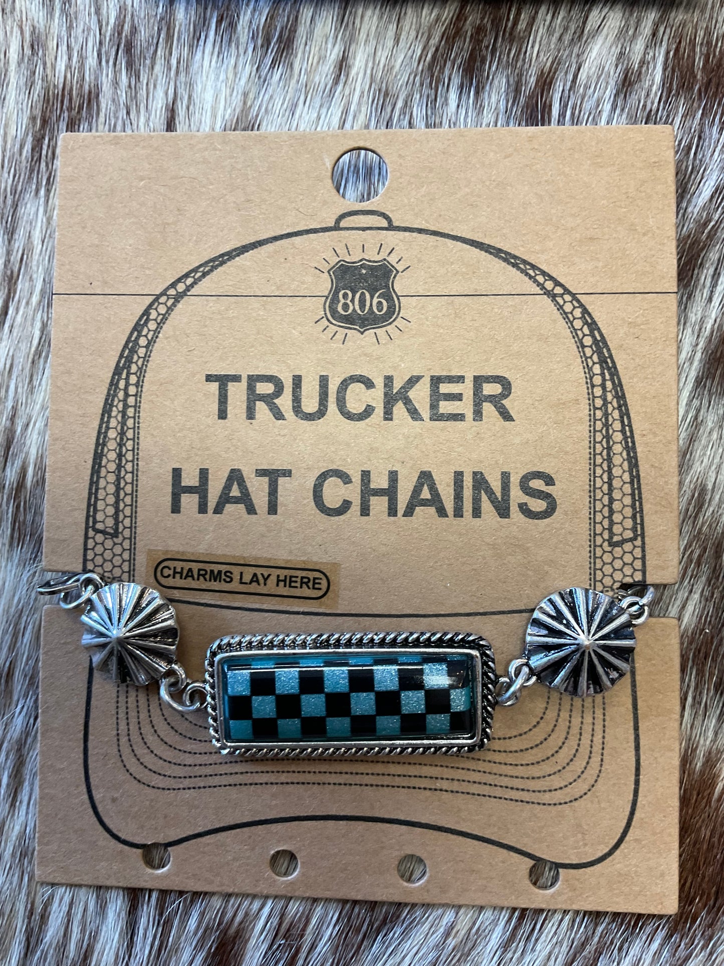Trucker Hat Checkered Chain