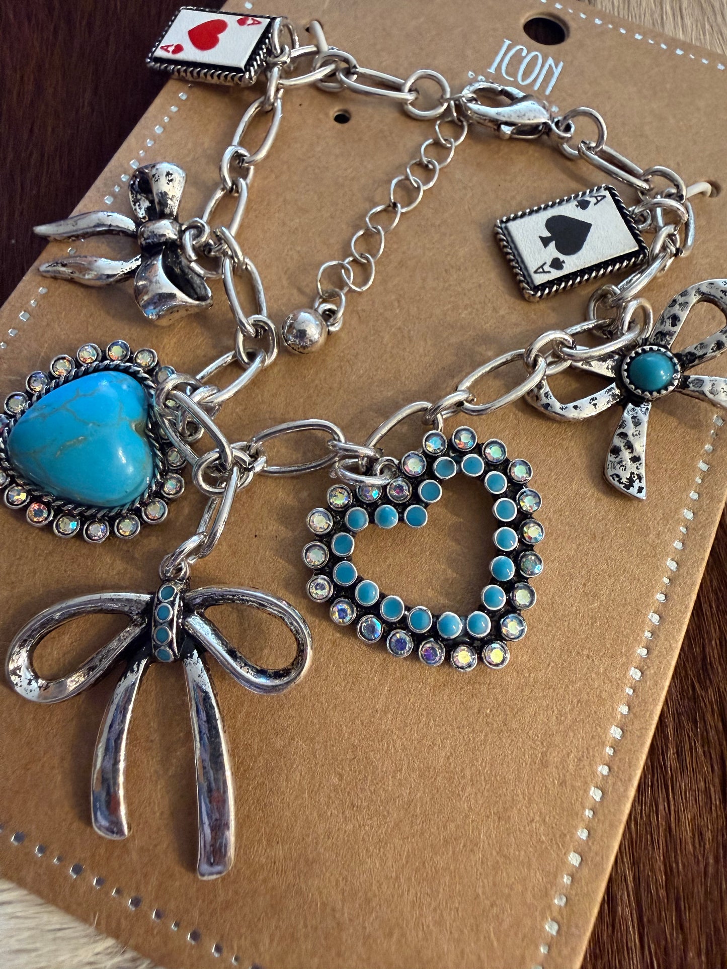 Bows & Hearts Charm Bracelet