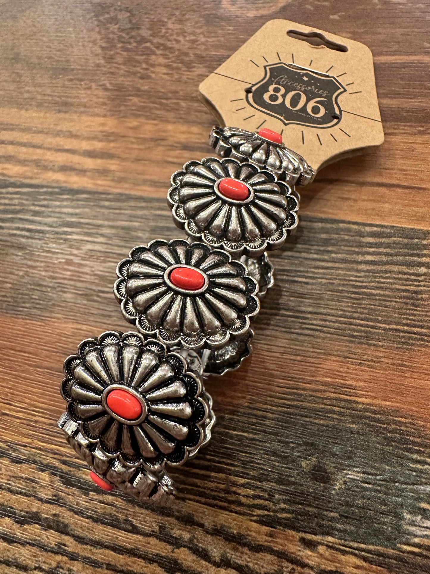 Silver Concho Bracelet