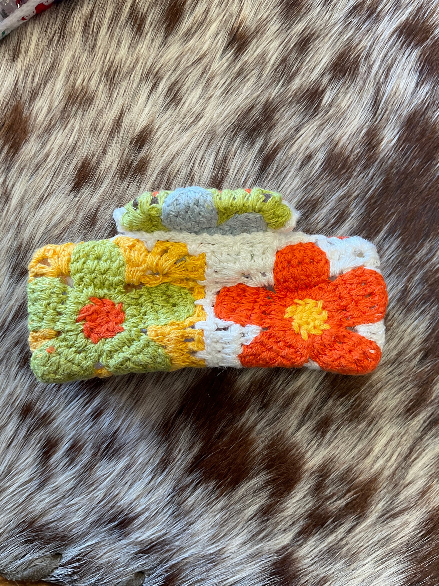 Crocheted Hair Claw Clip