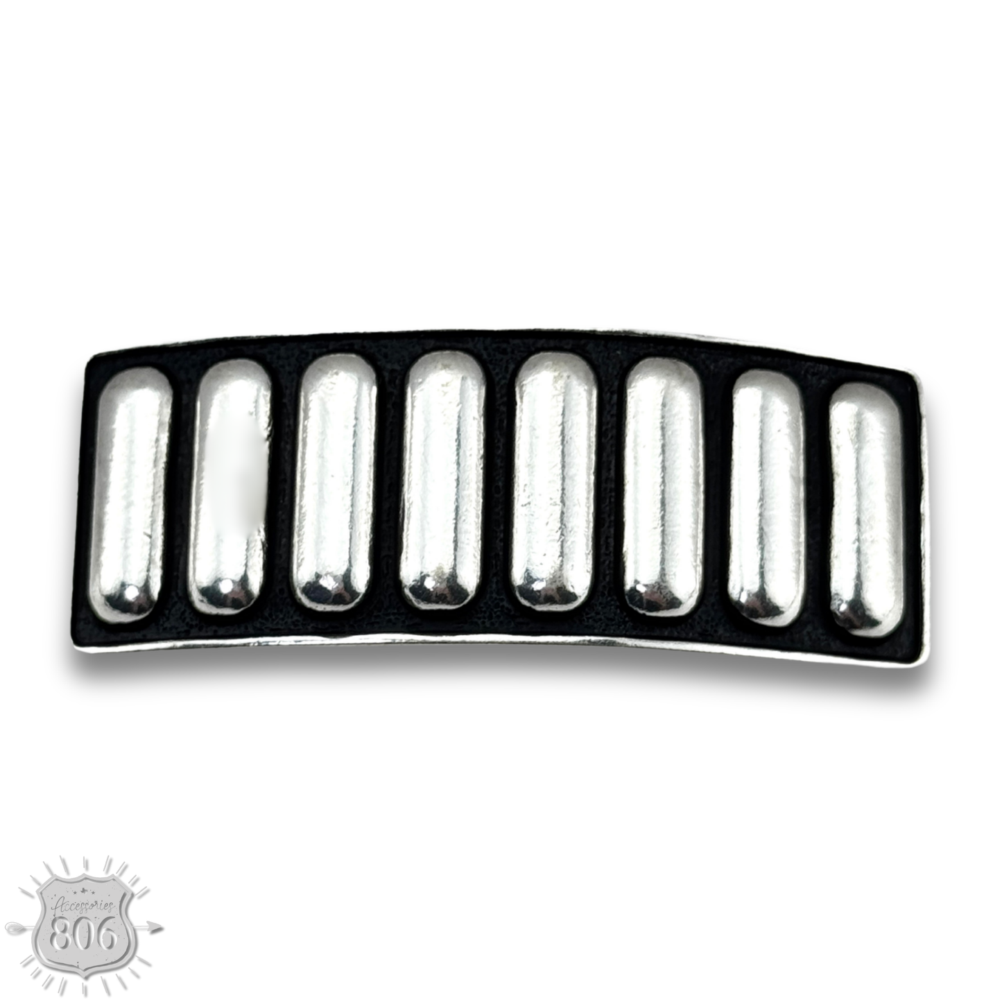 Western style hair clip with raised design