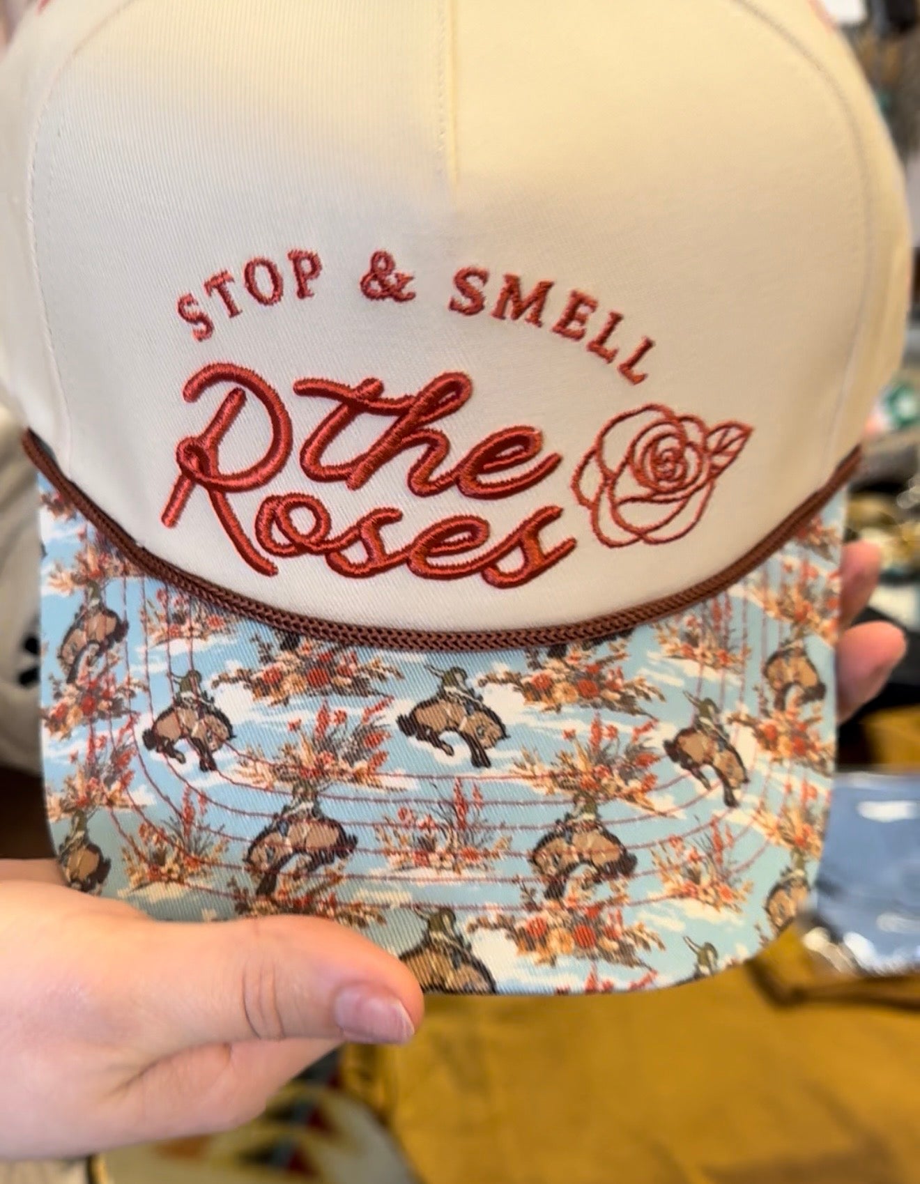 Smell the Roses Canvas Cap