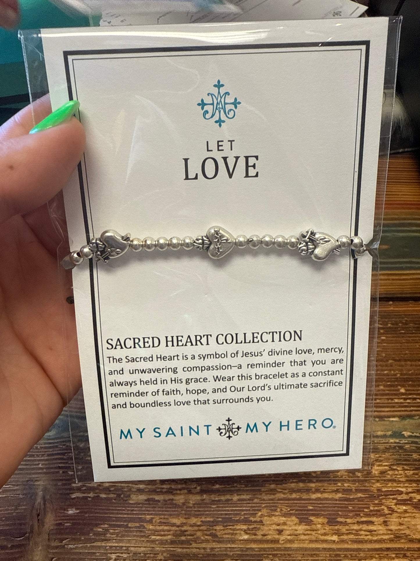 Let Love Bracelet 5 Hearts