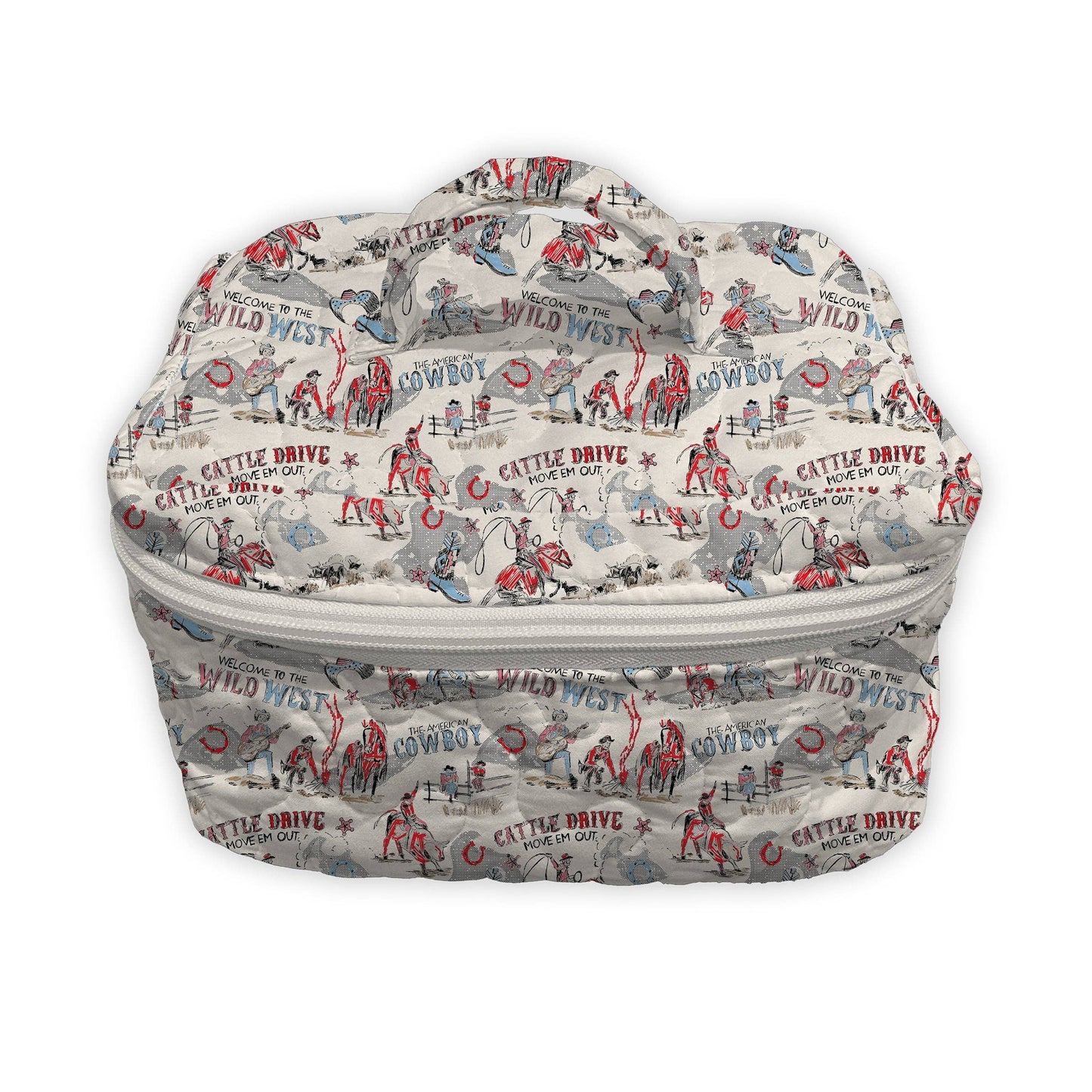 Cattle Drive Sand Quilted Travel Case